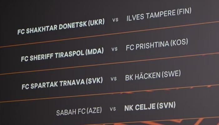Loting eerste kwalificatieronde Europa League 2025/2026