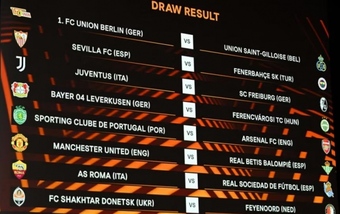 Loting voor de achtste finale van de Europa League op 24 februari 2023