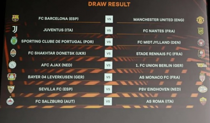 Loting voor de knockout playoffs van Europa League op 7 november 2022